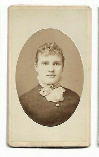 Vintage Cdv Unidentified Woman - Photo By Thuss & Koellien,  Nashville,  Tn (3604)
