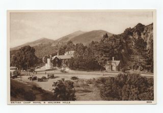 British Camp Hotel & Malvern Hills,  Worcestershire Vintage Postcard 837a