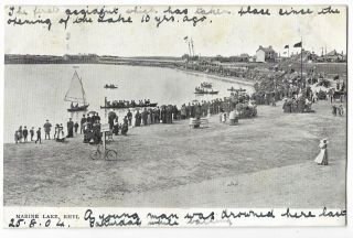 Wales Rhyl Marine Lake 1904 Vintage Postcard 26.  12