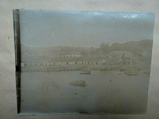 Antique Photo Of Waterside Of Port Arthur / Hong Kong & Playing Fields.  China