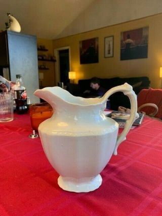 Woods And Sons 8 " White Pitcher