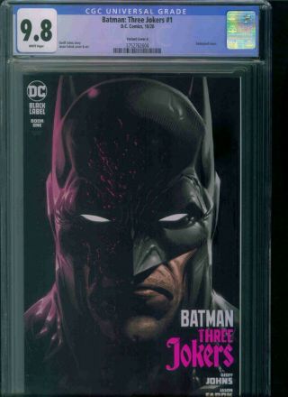 Batman: Three Jokers 1 Variant Cover A With Trading Card Cgc 9.  8 Just Got In