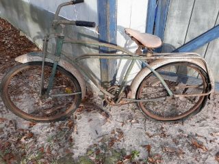 Vintage Springer Western Flyer X 53 Bicycle Bike Parts Restoration 1954