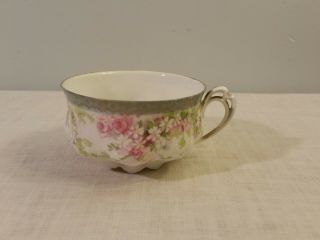 Vintage M Z Austria Tea Cup Pink Flowers