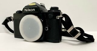 Vintage Nikon Fe Slr 35mm Film Camera Body Only Ex.  Cond.