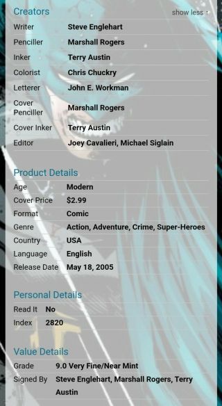 Batman: Dark Detective 2 Steve Englehart,  Marshall Rogers & Terry Austin signed 3