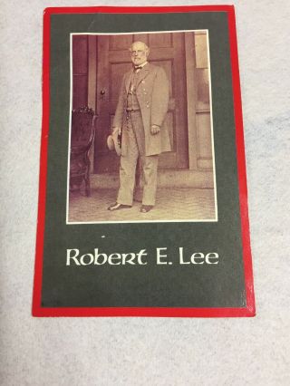Vintage Picture Postcard Of General Robert E.  Lee In His Uniform.  Civil War.