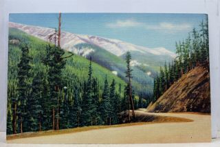 Colorado Co Berthoud Pass Highway Western Slope Postcard Old Vintage Card View
