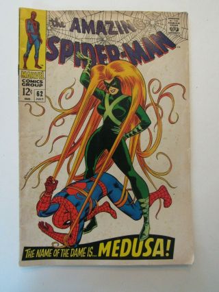 The Spider - Man 62 (july 1968) " The Name Of The Dame Is.  Medusa "