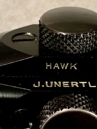 Vintage Classic 1950’s J.  Unertl Hawk 4x Rifle Scope