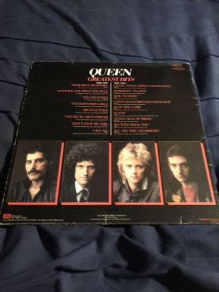 Queen - Greatest Hits Vinyl LP Record Album Rock Classic 2