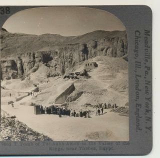 Tomb Of Tut Ankh Amen Valley Of The Kings Egypt Keystone Stereoview 1922