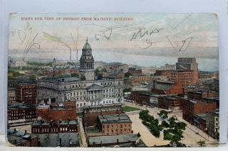 Michigan Mi Detroit Majestic Building Postcard Old Vintage Card View Standard Pc