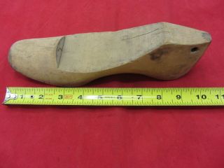 Early 19th Century Vintage Antique Cobblers Wood Wooden Shoe Last Form Mold