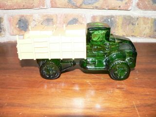 Vintage Green Big Mack Delivery Truck Avon Windjammer Aftershave Bottle Full