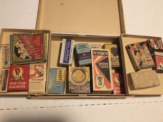 Vintage AUNTIE JEMIMA Black Americana 1930’s? & Sample Boxes In Vintage Linen Bx 2