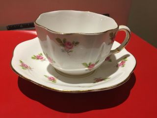 Vintage - Antique Taylor Kent Cup & Saucer Set Fine Bone China Made In England