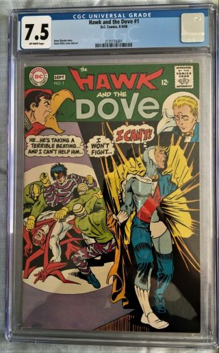 Hawk And The Dove 1 Cgc 7.  5 From Sept 1966