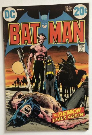 Batman 244 (dc 1972) Classic Neal Adams Cover Ra’s Al Guhl - Talia “nice Copy”