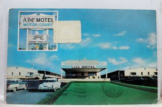 Ohio Oh Columbus Abc Motel Motor Court Inc Postcard Old Vintage Card View Post