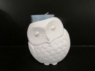 Partylite Little White Baby Owl Tealight Candle Holder