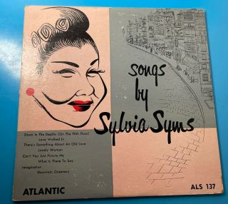 Rare Songs By Sylvia Syms 10 " Lp Vinyl Atlantic Als 137