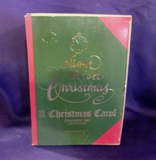Dept.  56 A Christmas Carol Ornament Set Limited Edition - Nib
