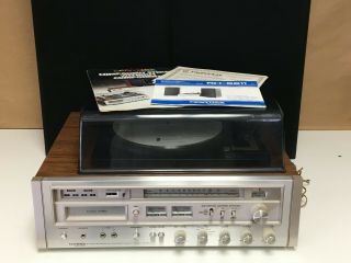 Vintage Pioneer Centrex Rh - 6611 8 - Track Home Stereo Recording System W Turntable