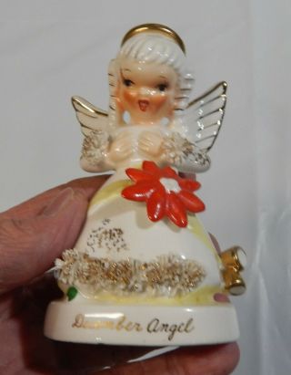 Vintage Napco Ceramic December Angel A 1372