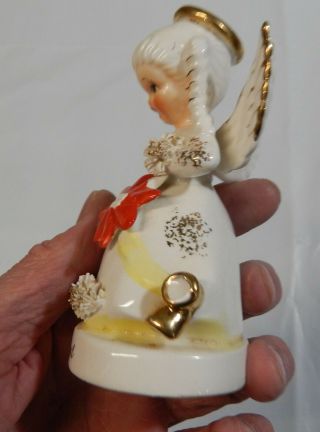 Vintage Napco Ceramic December Angel A 1372 2