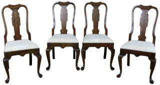 4 Vintage Pennsylvania House Traditional Queen Anne Cherry Dining Chairs 11 - 3109