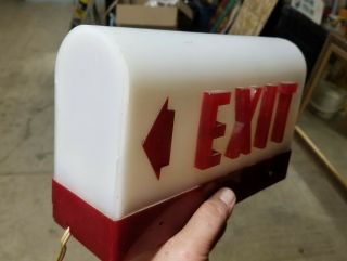 Vintage Electric Lighted Exit Sign By Underwriters Laboratories Inc