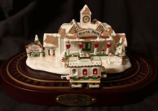 2002 Avon Holiday Express Porcelain Christmas Train Sound & Motion.  Gently