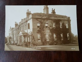 Lavington House,  Lavington,  Wiltshire.  Vintage Real Photo Postcard