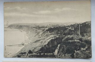 2 VINTAGE POSTCARDS OF TOTLAND BAY,  ISLE OF WIGHT,  1915 IDEAL SERIES,  1953 BAY 2