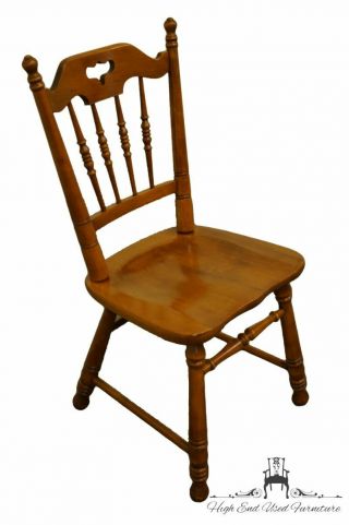 Tell City Solid Hard Rock Maple Colonial Style Dining Side Chair 8048 - 48 A.