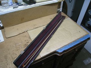 Antique / Vintage L.  Bausch 29 " Long Violin Bow W/ Storage Case