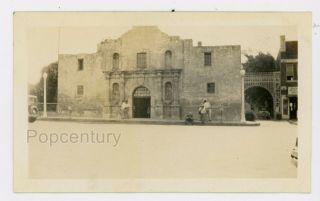 Vintage Photograph 1920s San Antonio Texas The Alamo Front View Sharp Photo