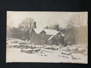 Vintage Postcard: Tp4012: Mystery Farm House In The Snow