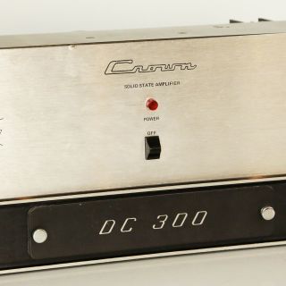 1969 Crown DC 300 Vintage Stereo Amplifier 300w Rack Solid State Power Amp 2 3