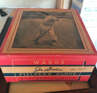 Vintage Joe Gordon Marathon 4205 Personal Model Baseball Glove With Box