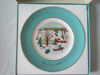 Avon 1973 Christmas Plate With Sleeve,  Wedgwood Made In England