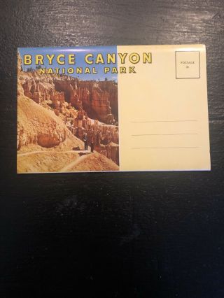 Vintage Postcard Booklet Bryce Canyon National Park Utah