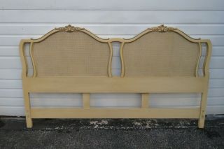 French Carved Caning King Size Headboard 1638