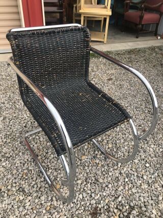 Vintage Mr Chrome Steel Chair Cane