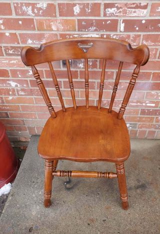 Tell City Hard Rock Maple Dining Chair Colonial Style Andover Finish 3