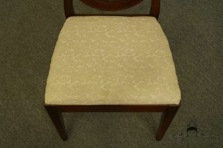 1960 ' s Antique Vintage Solid Cherry Duncan Phyfe Shield Back Dining Side Chair 5