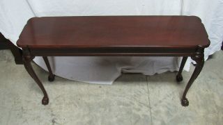 Mahogany Chippendale Claw Foot Sofa Console Table 2