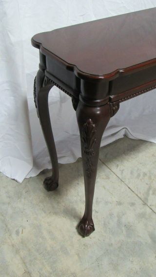 Mahogany Chippendale Claw Foot Sofa Console Table 3