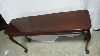 Mahogany Chippendale Claw Foot Sofa Console Table 5
